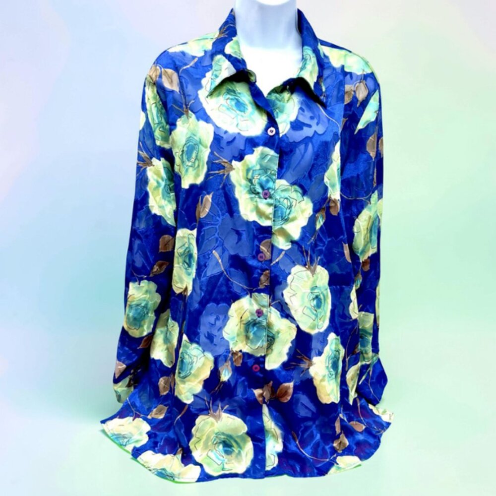 4 Blouses Size X 1X: Gloria Lance-Notation-Maggie Barn-MIXIT Long Sleeve(#56 - Picture 4 of 13